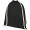 Saculet cu snur, Everestus, 2601E13092, 33x44 cm, Bumbac, Negru