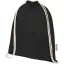 Saculet cu snur, Everestus, 2601E13092, 33x44 cm, Bumbac, Negru