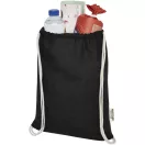 Saculet cu snur, Everestus, 2601E13092, 33x44 cm, Bumbac, Negru