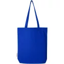 Sacosa de cumparaturi, 2502E15910, Everestus, 38 x 42 x 9 cm, Bumbac, Albastru royal