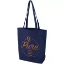Sacosa de cumparaturi, 2502E15911, Everestus, 38 x 42 x 9 cm, Bumbac, Albastru navy