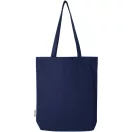 Sacosa de cumparaturi, 2502E15911, Everestus, 38 x 42 x 9 cm, Bumbac, Albastru navy