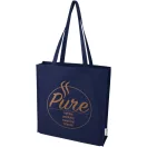 Sacosa de cumparaturi, 2502E15904, Everestus, 38 x 42 x 9 cm, Bumbac, Albastru navy