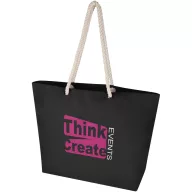   Sacosa de cumparaturi, Everestus, 2601E12914, 40x15x39 cm, Bumbac, Negru