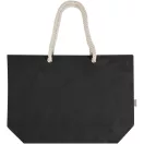 Sacosa de cumparaturi, Everestus, 2601E12914, 40x15x39 cm, Bumbac, Negru