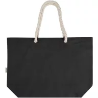   Sacosa de cumparaturi, Everestus, 2601E12914, 40x15x39 cm, Bumbac, Negru