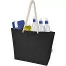 Sacosa de cumparaturi, Everestus, 2601E12914, 40x15x39 cm, Bumbac, Negru