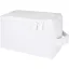 Geanta cosmetice, 2509E14873, Everestus, 21.6x14x14 cm, Bumbac, Poliester, Alb