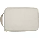 Geanta cosmetice, 2509E14874, Everestus, 21.6x14x14 cm, Bumbac, Poliester, Crem