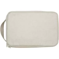   Geanta cosmetice, 2509E14874, Everestus, 21.6x14x14 cm, Bumbac, Poliester, Crem