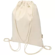   Saculet rucsac cu snur, Everestus, 2610E17933, 33x44 cm, Bumbac, Poliester, Natur