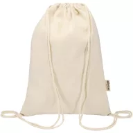   Saculet rucsac cu snur, Everestus, 2610E17933, 33x44 cm, Bumbac, Poliester, Natur