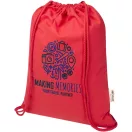 Saculet cu snur, 2509E14869, Everestus, 33x44 cm, Bumbac, Poliester, Rosu