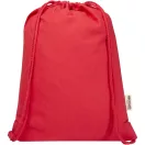 Saculet cu snur, 2509E14869, Everestus, 33x44 cm, Bumbac, Poliester, Rosu