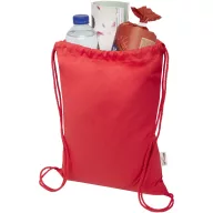   Saculet cu snur, 2509E14869, Everestus, 33x44 cm, Bumbac, Poliester, Rosu