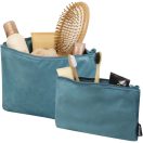 Set 2 huse cosmetice, 2509E14999, Everestus, 32x21x8 cm, Poliester, Verde deep sea