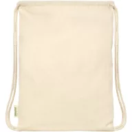   Saculet cu snur, Everestus, 2601E13046, 33x44 cm, Bumbac, Natur