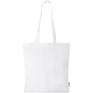   Sacosa de cumparaturi, Everestus, 2601E13057, 38x42 cm, Bumbac, Alb