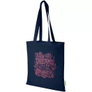 Sacosa de cumparaturi, Everestus, 2601E13061, 38x42 cm, Bumbac, Albastru Navy
