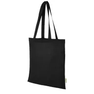   Sacosa de cumparaturi, Everestus, 2610E19013, 38x42 cm, Bumbac, Negru