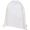 Saculet cu snur, Everestus, 2601E13048, 33x44 cm, Bumbac, Alb