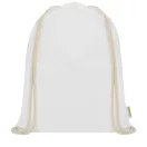 Saculet cu snur, Everestus, 2601E13048, 33x44 cm, Bumbac, Alb