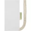 Saculet cu snur, Everestus, 2601E13048, 33x44 cm, Bumbac, Alb