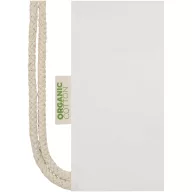   Saculet cu snur, Everestus, 2601E13048, 33x44 cm, Bumbac, Alb