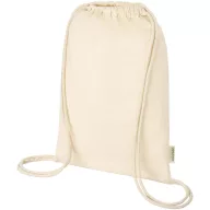   Saculet cu snur, Everestus, 2601E13049, 33x44 cm, Bumbac, Natur
