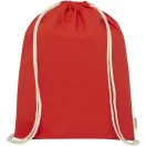 Saculet cu snur, Everestus, 2601E13050, 33x44 cm, Bumbac, Rosu