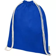   Saculet cu snur, Everestus, 2601E13051, 33x44 cm, Bumbac, Albastru Royal