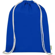   Saculet cu snur, Everestus, 2601E13051, 33x44 cm, Bumbac, Albastru Royal