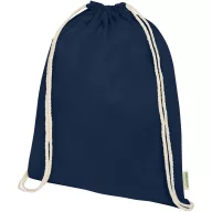   Saculet cu snur, Everestus, 2601E13052, 33x44 cm, Bumbac, Albastru Navy