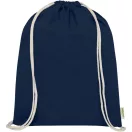 Saculet cu snur, Everestus, 2601E13052, 33x44 cm, Bumbac, Albastru Navy