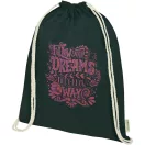 Saculet cu snur, Everestus, 2601E13053, 33x44 cm, Bumbac, Verde inchis