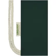   Saculet cu snur, Everestus, 2601E13053, 33x44 cm, Bumbac, Verde inchis