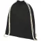 Saculet rucsac cu snur, Everestus, 2610E17932, 33x44 cm, Bumbac, Negru