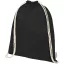 Saculet rucsac cu snur, Everestus, 2610E17932, 33x44 cm, Bumbac, Negru