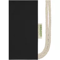   Saculet rucsac cu snur, Everestus, 2610E17932, 33x44 cm, Bumbac, Negru