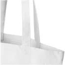 Sacosa de cumparaturi, Everestus, 2601E13075, 38x42x9 cm, Bumbac, Alb