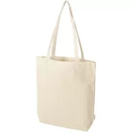   Sacosa de cumparaturi, Everestus, 2601E13076, 38x42x9 cm, Bumbac, Natur