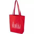 Sacosa de cumparaturi, Everestus, 2601E13077, 38x42x9 cm, Bumbac, Rosu
