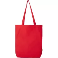   Sacosa de cumparaturi, Everestus, 2601E13077, 38x42x9 cm, Bumbac, Rosu