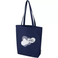   Sacosa de cumparaturi, Everestus, 2610E19017, 38x42x9 cm, Bumbac, Albastru Navy