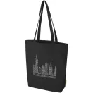 Sacosa de cumparaturi, Everestus, 2610E19016, 38x42x9 cm, Bumbac, Negru