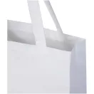 Sacosa de cumparaturi, Everestus, 2601E13062, 38x42x9 cm, Bumbac, Alb