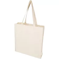   Sacosa de cumparaturi, Everestus, 2601E13063, 38x42x9 cm, Bumbac, Natur