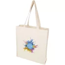 Sacosa de cumparaturi, Everestus, 2601E13063, 38x42x9 cm, Bumbac, Natur