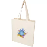   Sacosa de cumparaturi, Everestus, 2601E13063, 38x42x9 cm, Bumbac, Natur