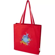   Sacosa de cumparaturi, Everestus, 2601E13064, 38x42x9 cm, Bumbac, Rosu